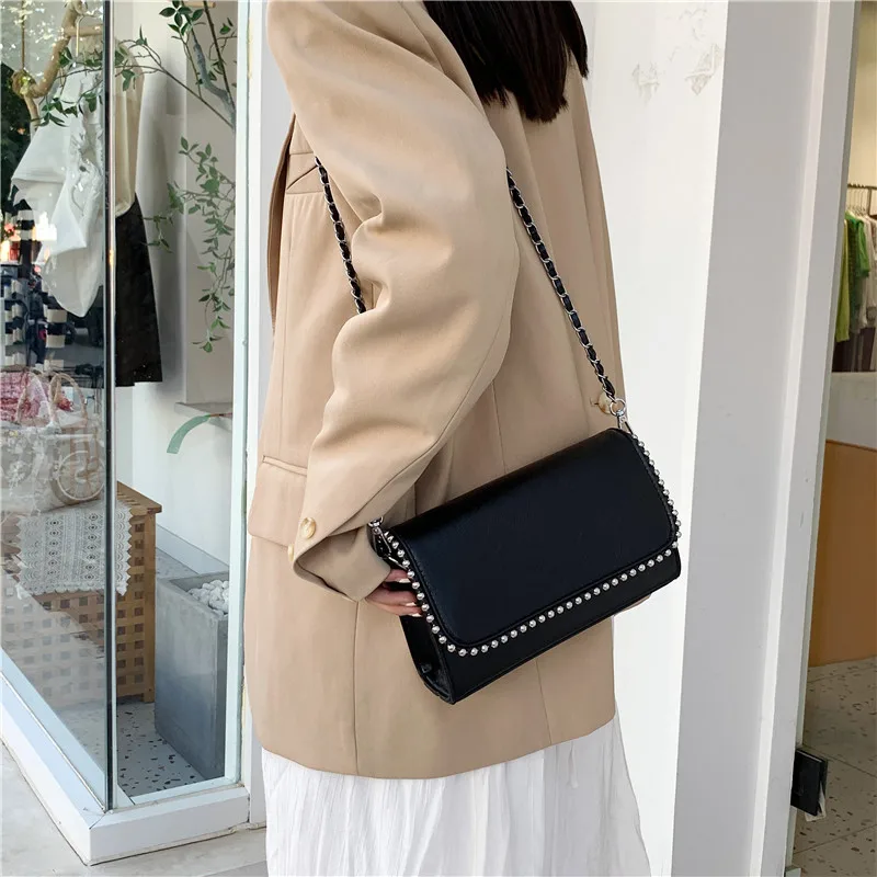 Vintage Messenger Bag PU Leather Small Shoulder Bags for Women 2023 Fashion Design Daily Female Crossbody Handbags and Purses