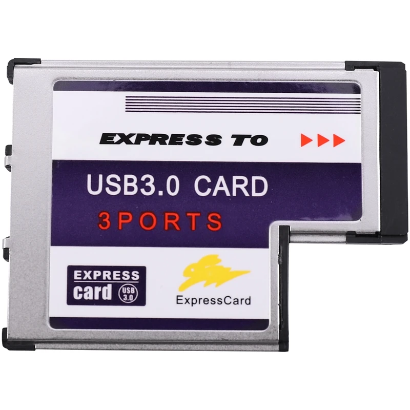 Фото 3-портовый скрытый внутренний USB 3.0 адаптер-конвертер для Express Card 54 мм, чипсет FL1100-A69M №2