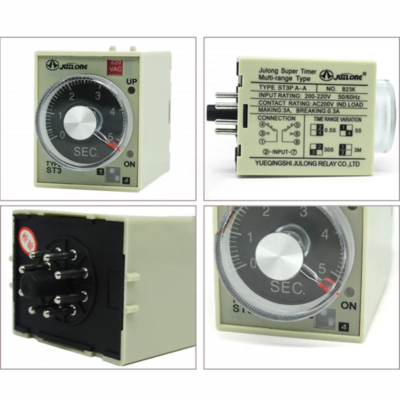 1 шт. 0 05 s-12h 24 В постоянного тока 86 5 в переменного Реле времени Включение задержки