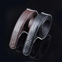 belts without buckle men leather belt high quality males waistband metal automatic buckle brand man belt fashion designe homme