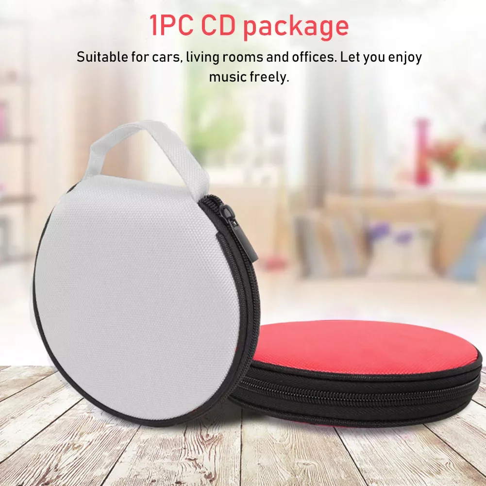 

NB 20 вместительный органайзер для хранения, чехол для компакт-дисков, круглый держатель для автомобиля и дома на молнии, ткань Оксфорд, для пу...