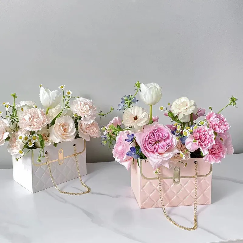 

12 шт. портативная коробка для цветов, коробка для упаковки роз, упаковочная бумага, пакет, Подарочная коробка, цветочный магазин, подарки на свадьбу, День Святого Валентина, День рождения