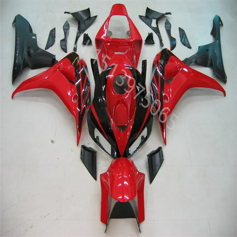 

Высококачественный комплект обтекателей для honda CBR1000RR 2006 2007 CBR1000RR 2006 -2007 красный черный обтекатель для мотоцикла литья под давлением