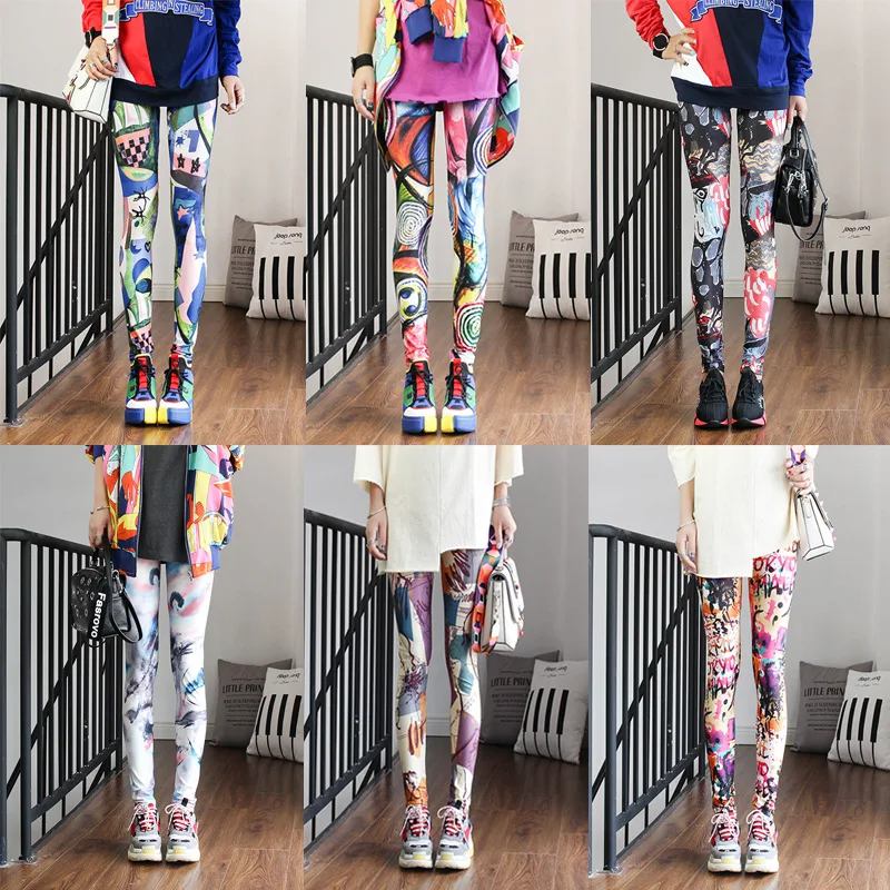 

2023 DOIAESKV NEW Fashion Leggings Sexy Casual and Colorful Leg Warmer Fit Most Sizes Leggins Pants Trousers Woman's Leggings