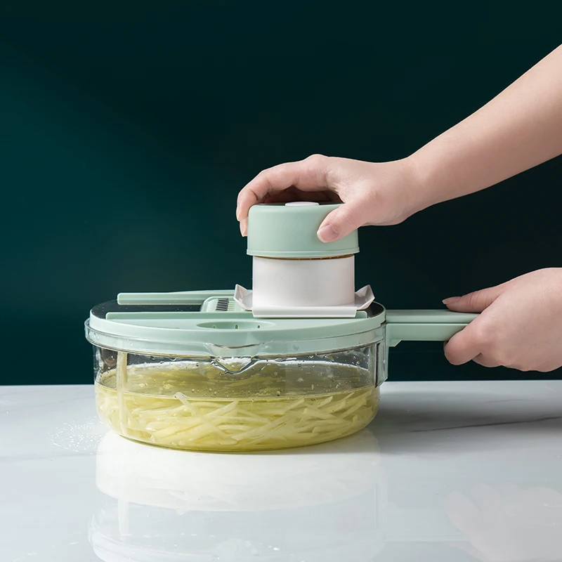 

9 In 1 Multi-Function Vegetable Chopper Carrots Potato Manually Cut Shred Slicer Radish Grater Kitchen Vegetable Tools