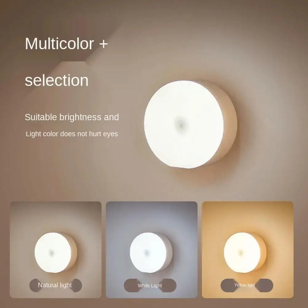 

Маленький ночник для студенческого общежития маленький глаз заполненная атмосфера светодиодная беспроводная Адсорбция двойного назначен...