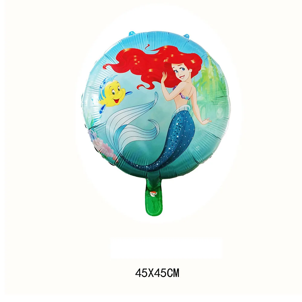 

Русалочка украшение для дня рождения Ариэль принцесса воздушный шар соломенный Ариэль Русалочка девушка день рождения принадлежности для детского душа