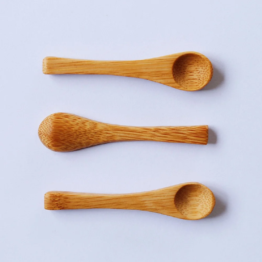Wholesale Little Bamboo Spoons 100 Pieces Small Bamb&uacute; Spoon