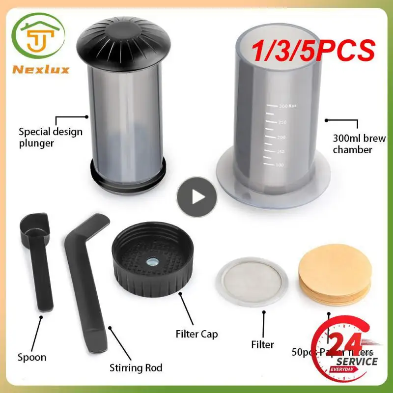 

1/3/5PCS iCafilas Espresso Coffee Maker Portable Cafe French Press Air Press Drip Coffee Pot For AeroPress Machine Barista Tools