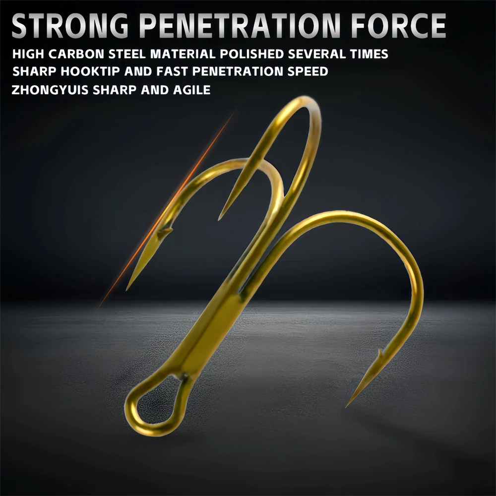 Рыболовные крючки из высокоуглеродистой стали 10 шт