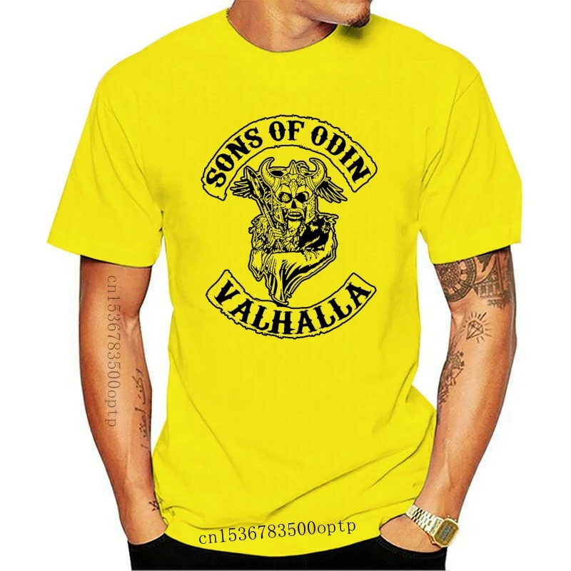 

2022 забавная футболка с забавным графическим принтом Ragnar Lothbrok Мужская футболка Vikings Sons of Odin Valhalla с круглым вырезом и коротким рукавом Vikings t s