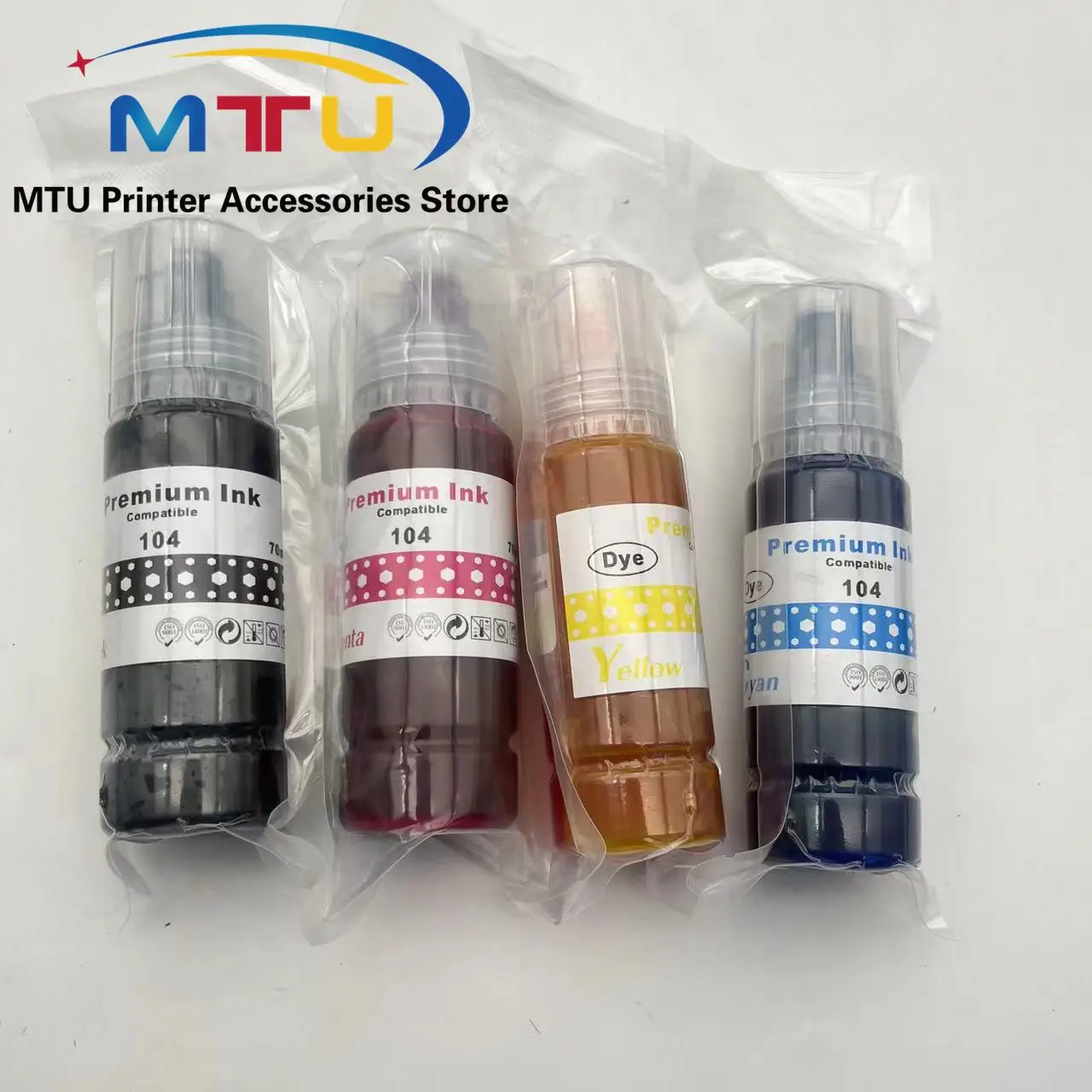 Запасные чернила 104 для Epson ET-1810 ET-2710 ET-2720 ET-2810 ET-2820 ET-2830 ET-2840 70ml/Bottle