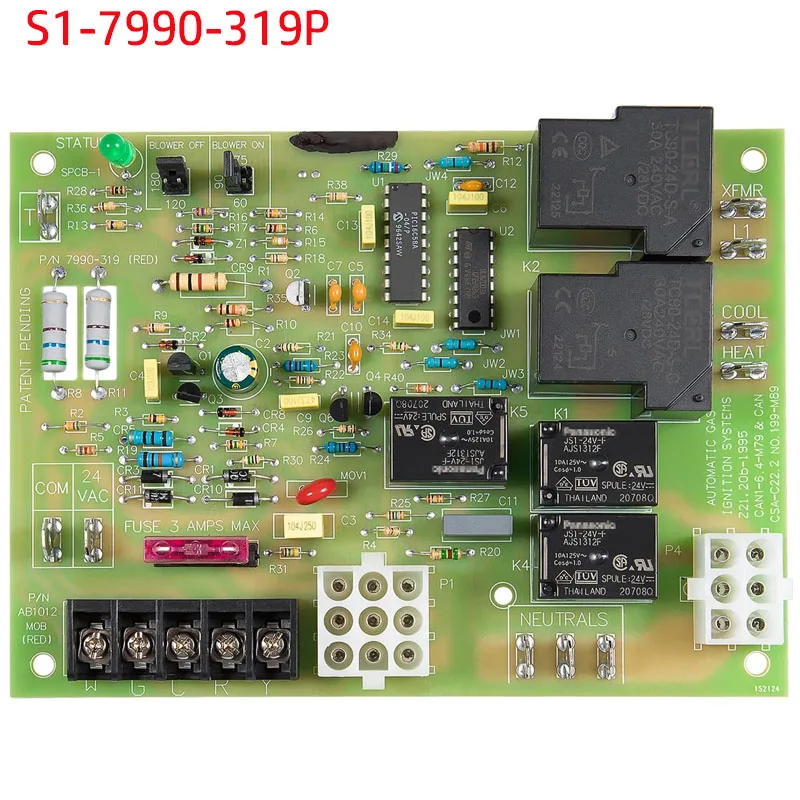 S1-7990-319P Замена печатной платы управления для Coleman Evcon York Luxaire OEM ICM2801 031-01910-000 031-01932-002