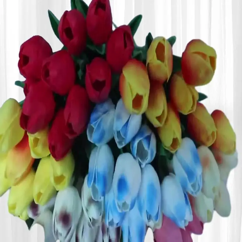 

Exquisite Mini Spring Tulip Artificial Flower for Wedding Party and Home Decorative - A Must-Have Item to Add Elegance and Char