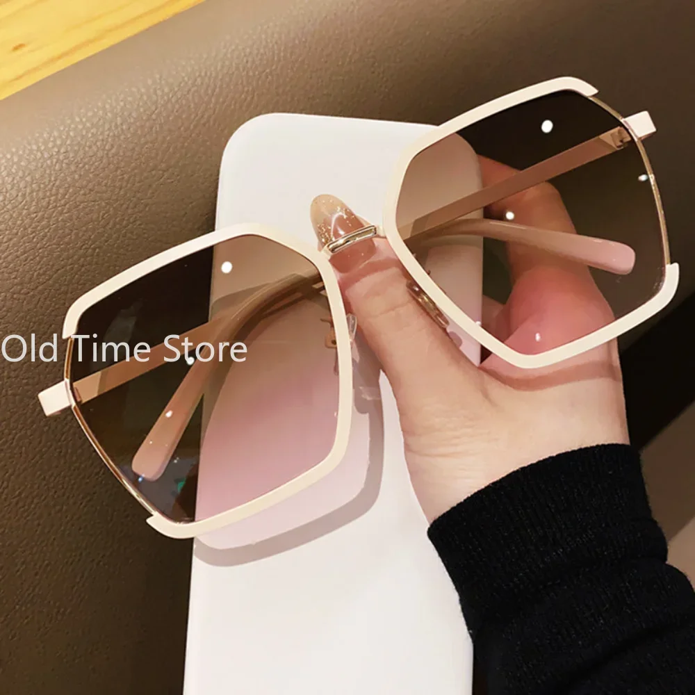 Солнцезащитные очки с квадратными линзами для мужчин и женщин дорожные большие