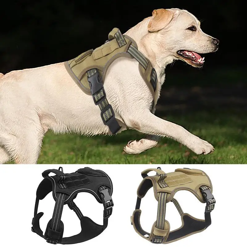 

Dog Harness Adjustable Outdoor Dog Harness Breathable Training Chest Strap Reusable Dual Leashes Pet Chest Strap For Walking