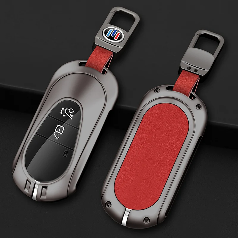 

Fashion Metal Leather Car Remote Key Case Cover For Mercedes Benz C S Class W206 W223 S350 C200 C260 C300 S400 S450 S500