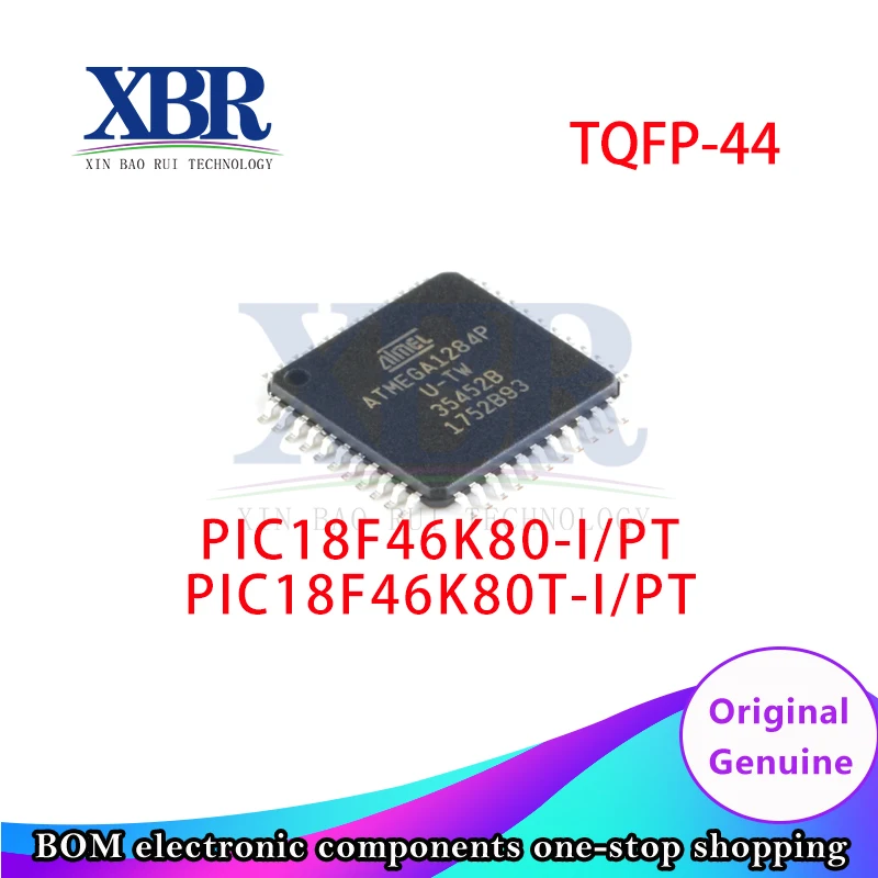 

5 pcs PIC18F46K80-I/PT PIC18F46K80T-I/PT TQFP-44 8 bit microcontroller MCU 64KB FL 4KBRM 16MIPS 12bit ADC CTMU