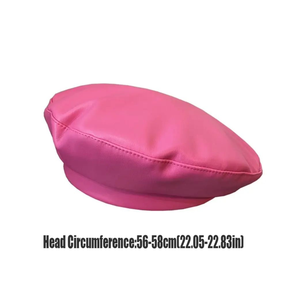 Ретро однотонная шляпа художника с плоским верхом в британском стиле корейский