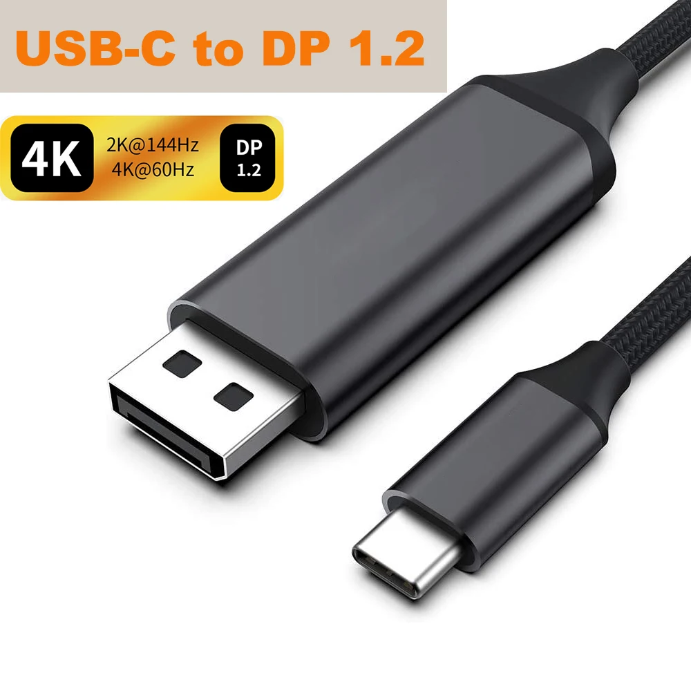 

Thunderbolt Cable USB C to Displayport Adapter 8K/60Hz Type C to DP for macbook Dell 8K 4K 144Hz 2K 165Hz