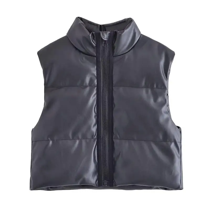 

Vest women 2022 autumn winter black new slim warm women vest jacket casual street winter jacket vest youth jacket vests