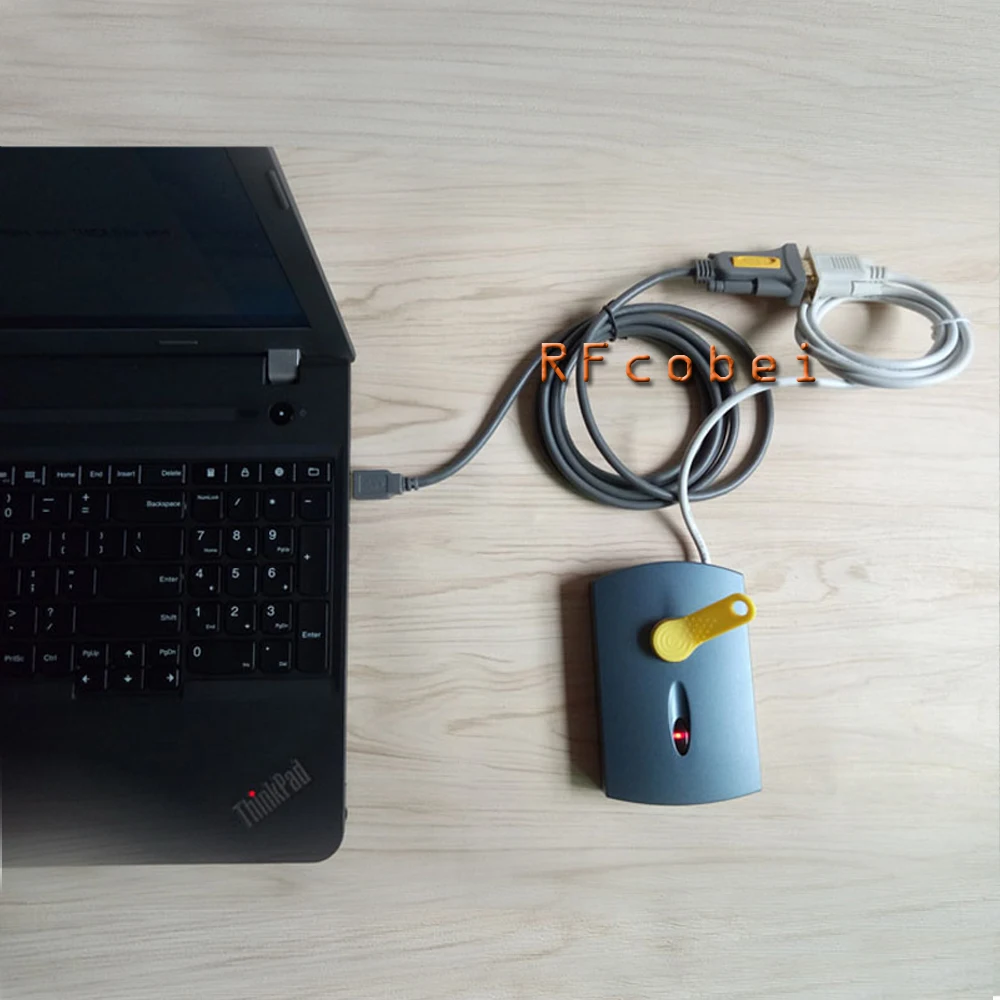 Фото Программатор USB/RS232 DS1990A TM iButton, устройство для чтения и записи, Дубликатор копировального аппарата, бесплатный ключ-жетон RW1990 и ФОБ-брелок №3