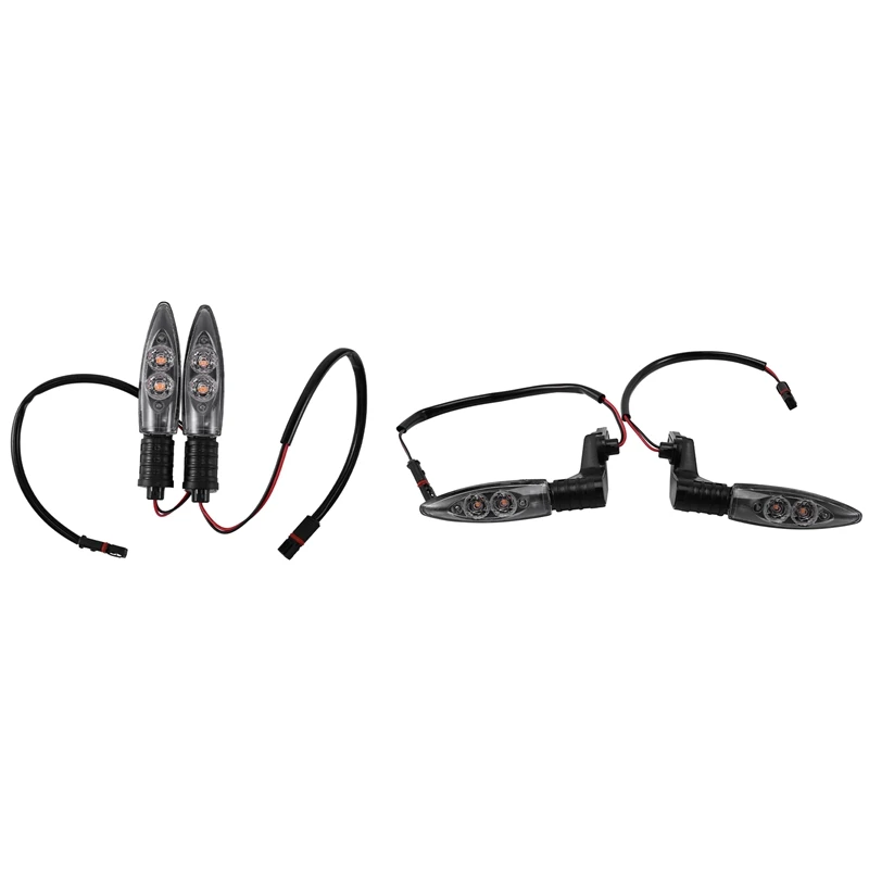 

4PCS Motorcycle LED Turn Signal Light Smoke Lens Side Indicator For BMW S1000R S1000RR S1000XR R1200GS, Front & Rear