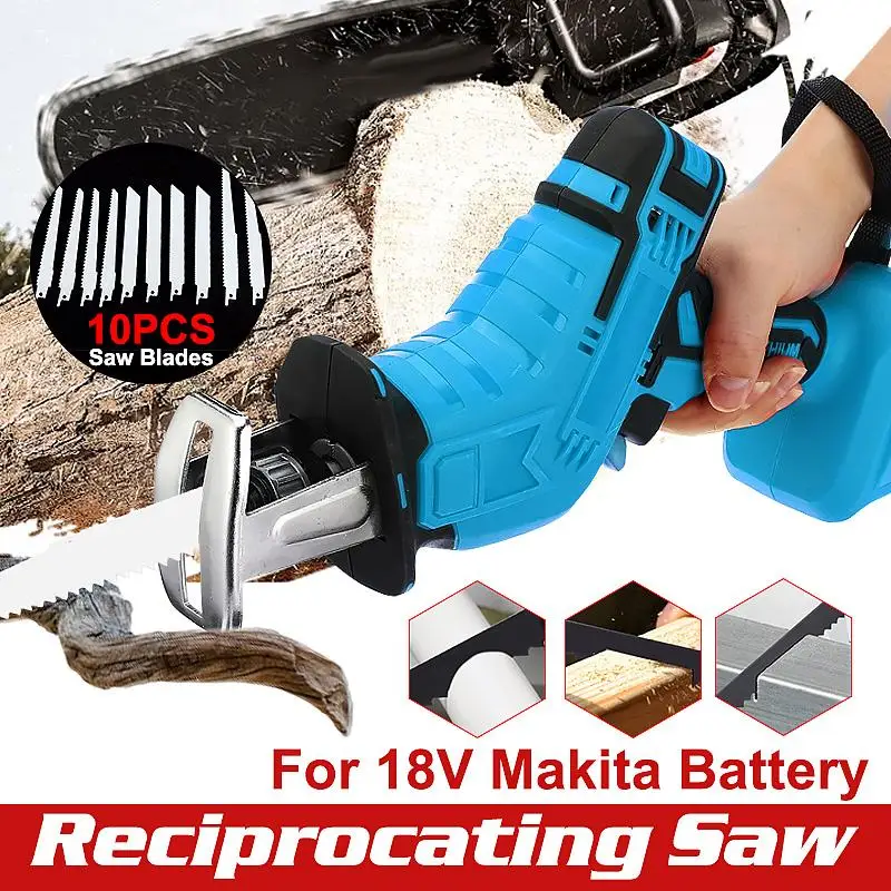 Электрическая Беспроводная сабельная пила 3000 об/мин, многофункциональная литиевая сабельная пила, пила для резки дерева, металла, ПВХ труб