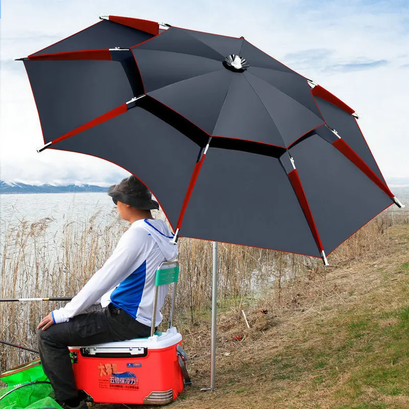 

1.8-2.6M Fishing Umbrella Detachable Adjustment Direction Sun Shade Anti UV Waterproof Tiltable Awning Outdoor Beach Umbrella