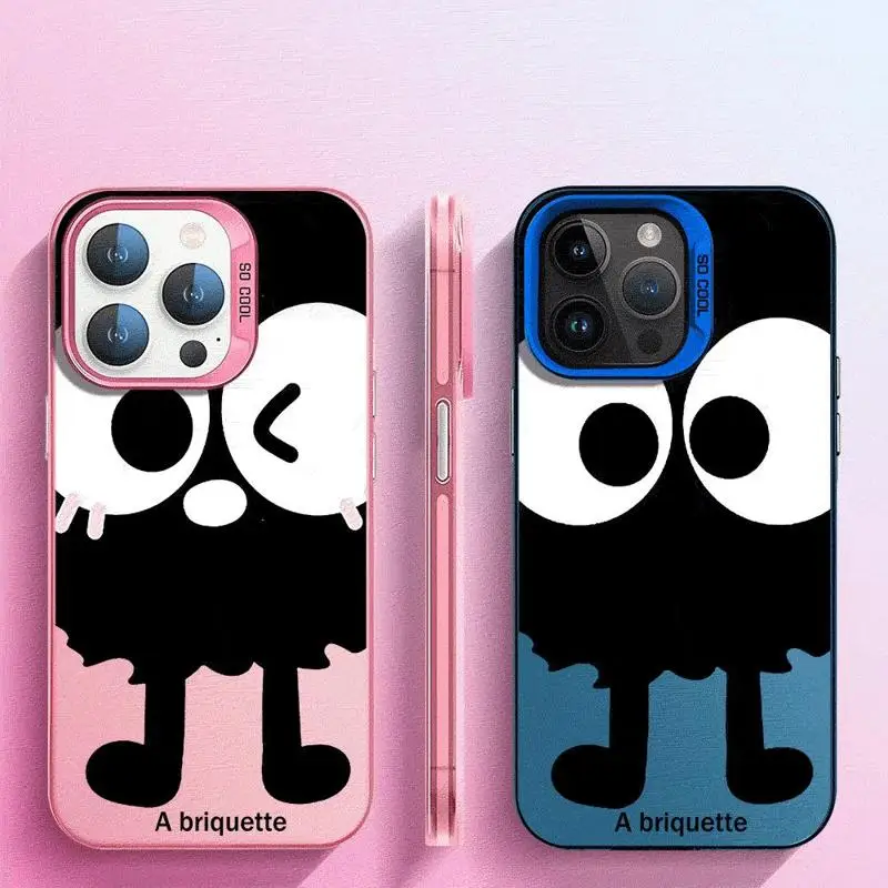 Милый чехол-яйжет с большим глазом для Apple iPhone 15 11 13 14 Pro Max 12 силиконовый чехол Plus