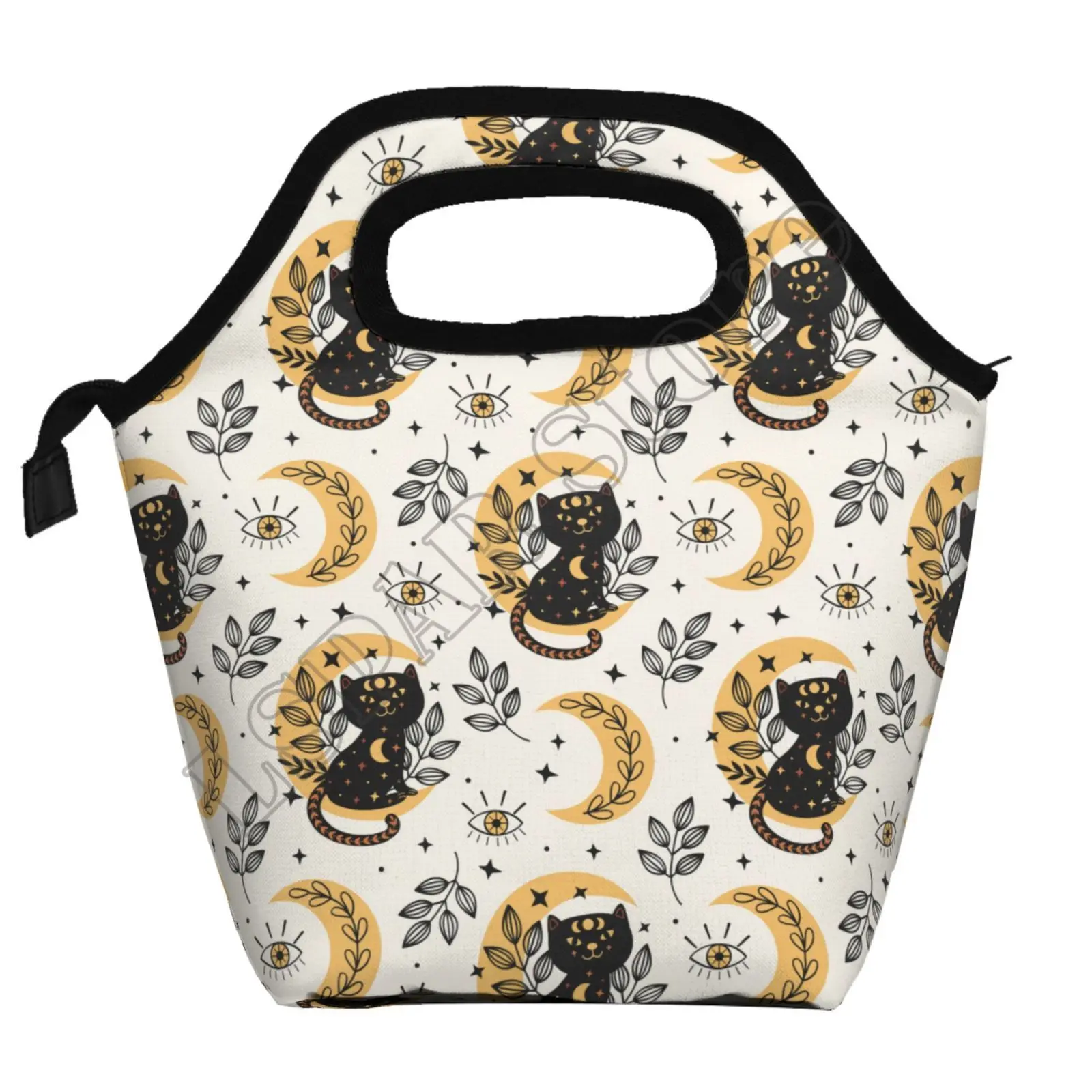 

Изолированная сумка для обеда Magic Cat Moon Witchy, стандартный комплект, изолированный охлаждающий контейнер для путешествий, пикника, работы, шко...