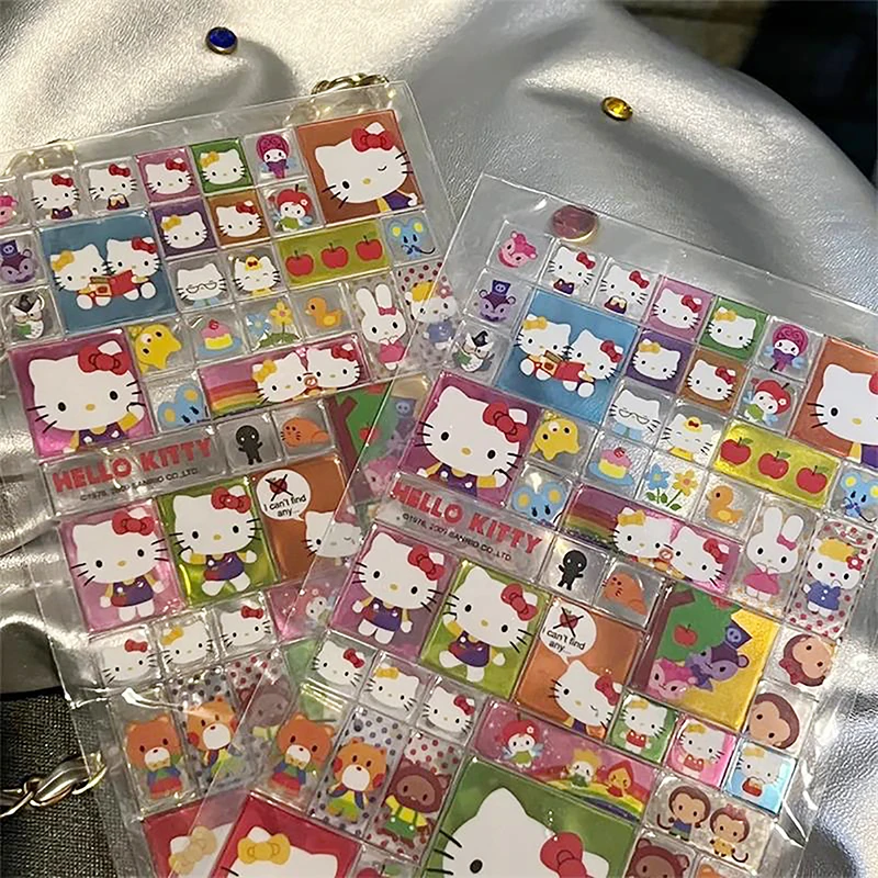 Sanrio Hello Kitty 3D Adhesive Stickers KT Cat Phone Cases Water Cup Decoration Kids DIY Toys Girly Heart Gift