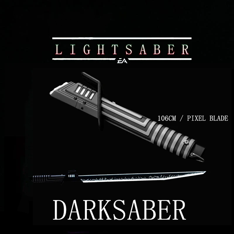Elf Sabers The Mandalorian Darksaber New Pixel Lightsaber Profie2.2 Cosplay Metal Handle Pixel Blade Children's Toys  Gifts