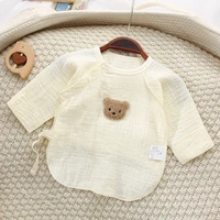 2022 new newborn long sleeve tops cotton baby cute bear shirts comfortable infant toddler clothes boy girls breathable tops