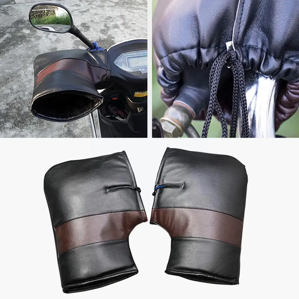 

Муфта на руль мотоцикла, защитная Водонепроницаемая зимняя термозащитная перчатка на руль электромобиля, для мотоцикла O8j4