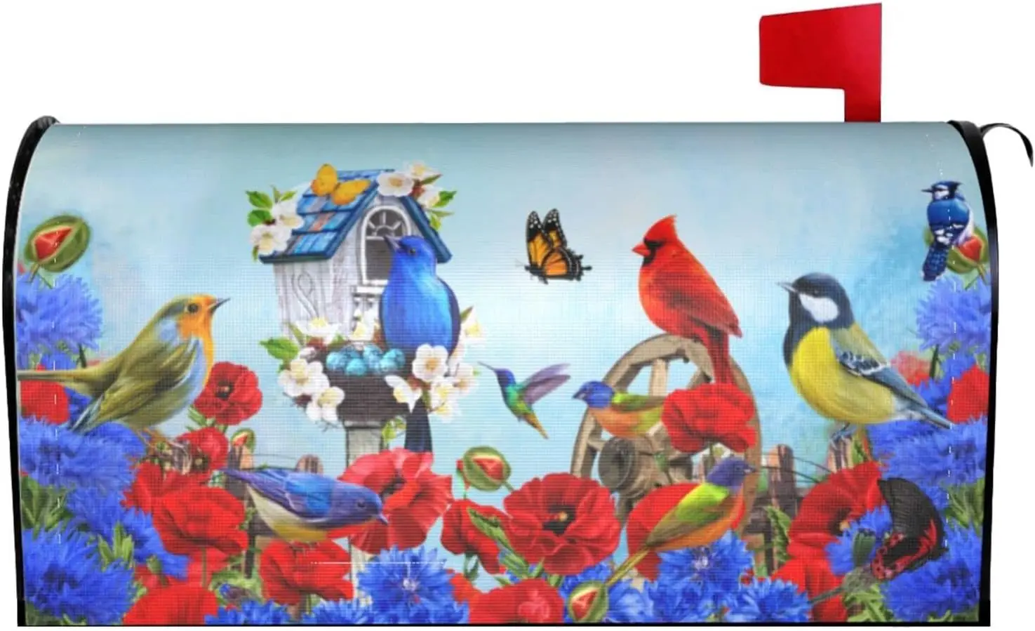 Чехол для почтового ящика с изображением кардинальных птиц