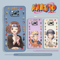 cute anime naruto logo for xiaomi poco x3 nfc f3 gt m4 m3 m2 pro c3 x2 11 ultra 5g silicone liquid rope phone case fundas coque
