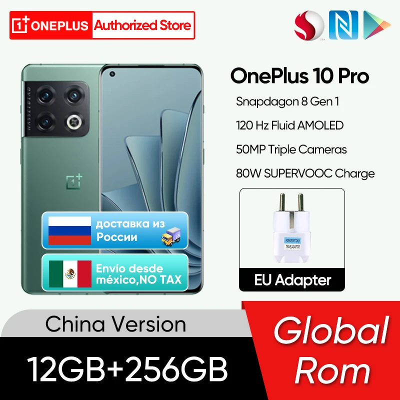

Оригинальный смартфон OnePlus 10 Pro 5G, 10 Pro, 12 Гб, 256 ГБ, мобильный телефон Snapdragon 8 Gen 1, 120 Гц, AMOLED, 5000 мАч, 80 Вт, быстрая зарядка