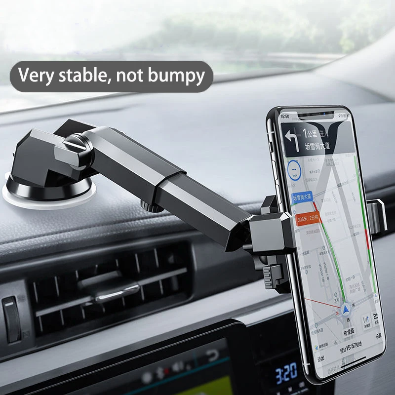 

Car Phone Holder Gravity Sucker New Vertical Windshield Retractable Foldable and Rotatable Phone Stand For Car Cell Phone Holder