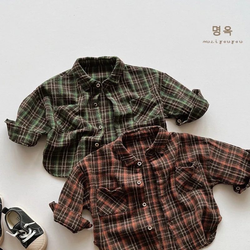 

Рубашка детская х/б, на весну/осень