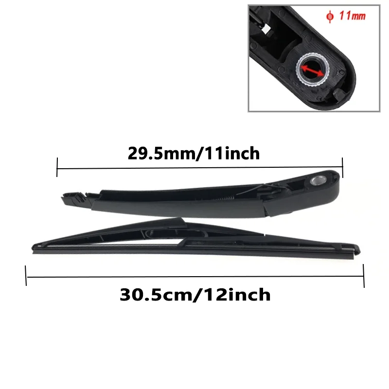 Подходит для Nissan Rogue 2014-2018 Tiida C12 Juck MK1 X-trail заднее лобовое стекло щетка чистого окна