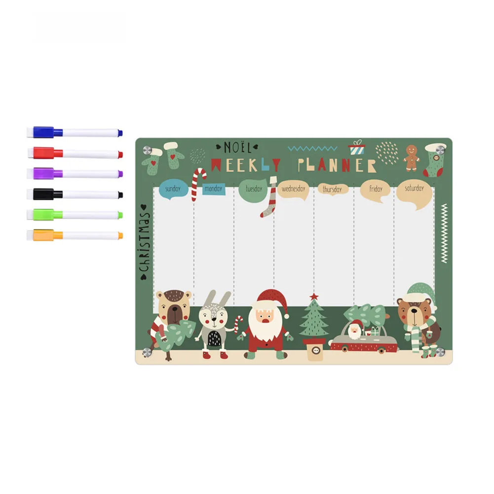 

Material Fridge Magnet Cartoon Christmas Magnetic Calendar Panel Manual Measurement Data Specification Acrylic