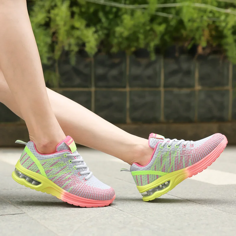 Women And Men Soft Running Shoe Lightweight Breathable Fitness Sneakers Outdoor Jogging Walking Athletic Cross Training Footwear