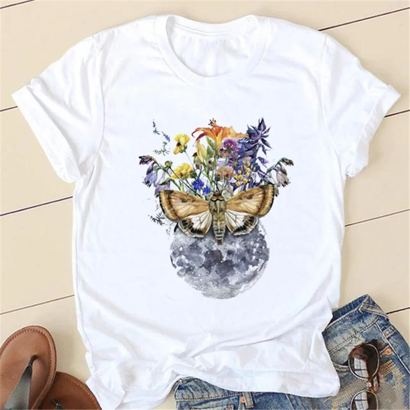 

Спортивная одежда в стиле 90-х с акварельным рисунком красивых бабочек, Повседневный пуловер с рисунком, модная женская обычная ткань