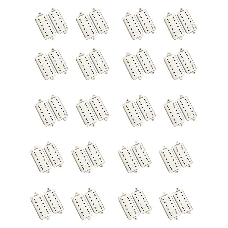 

New 20Pcs Guitar Neck Bridge Humbucker Pickup Base Plate 50Mm 52Mm Pole Spacings Humbucker Bridge Neck Parts