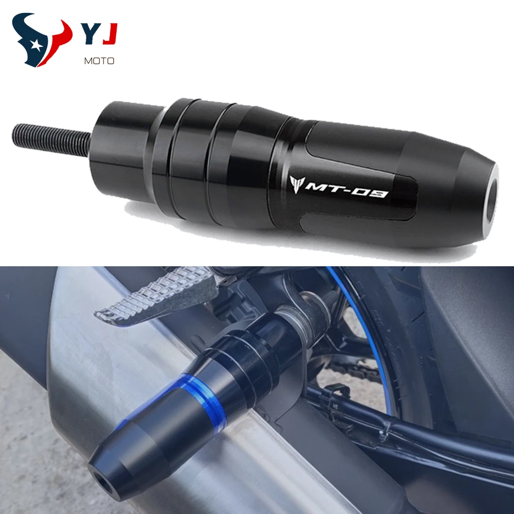 

Для YAMAHA MT03 MT09 MT10 MT 03 09 10 FZ09 FZ10 все годы мотоцикла CNC защита от падения выхлопных газов ползунок защитная накладка