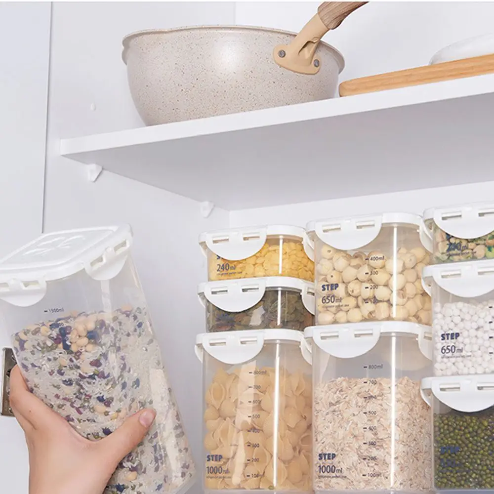 

Kitchen for Food Sealed Storager Storage Box Transparent Cans Container Storage Tank
