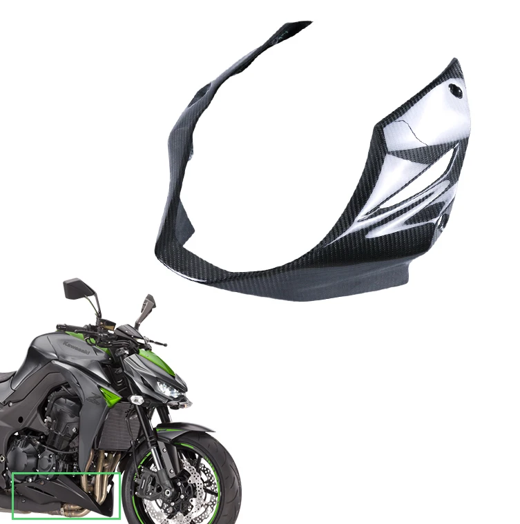 

3K Carbon Fiber Motorcycle Accessories Belly Pan Undertray Fairing Cowl Cover For Kawasaki Z1000 2014 - 2017 2018 2019 2020 2021