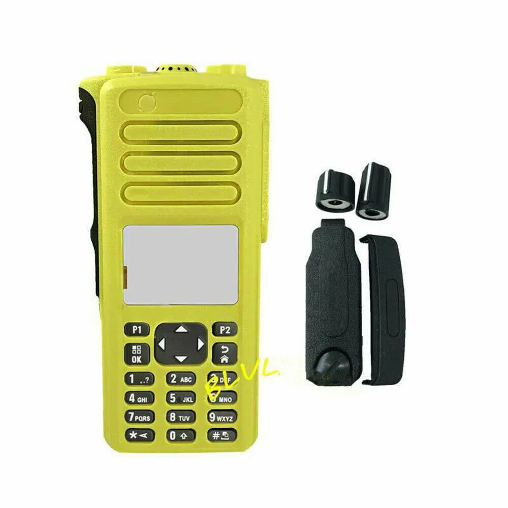 VBLL Walkie-talkies Replacement Repair Kit Case Housing Cover with Speaker for Radio DGP8550E XPR7550E XiR P8668i Yellow