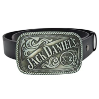 cheapify dropshipping new design fashion zinc alloy metal whisky liquor buckle pu leather solid black long men belts